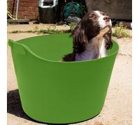 JMS we create smile 75L Extra Large Tub Trug Dog Pet Animal Water Bath Paddling Pool Tub Assorted Colours (Lime Green)