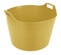 JMS we create smile 75L Genuine Flexible TubTrug Flexi Tub Trug Horse Feeding Bucket-Animal Feed Waste Collector - MADE IN UK (Yellow)