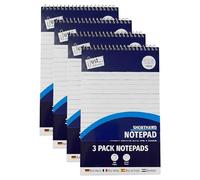 JMS we create smile A5 Shorthand Notebooks 12 Pack, 50gsm Top Spiral Wirebound Reporter Memo Pads, Ruled Jotter Writing Books for Office, School, Meeting Notes, Revision, Planning & Study Use