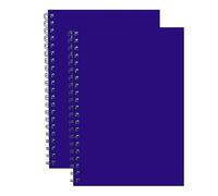JMS we create smile A5 Spiral Notebooks 2 Pack | Bright Blue