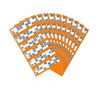 JMS we create smile Bingo Book Jumbo Pad 600 Tickets - Big, Bold, Easy to read numbers (Orange, 3)
