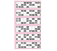 JMS we create smile Bingo Book Jumbo Pad 600 Tickets - Big, Bold, Easy to read numbers (Pink, 1)