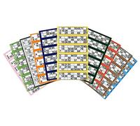 JMS we create smile Bingo Book Jumbo Pad 600 Tickets - Big, Bold, Easy to read numbers (Random, 1)