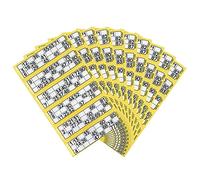 JMS we create smile Bingo Book Jumbo Pad 600 Tickets - Big, Bold, Easy to read numbers (Yellow, 12)