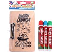 JMS we create smile - Bingo Dabbers and Board Set - 3 Colorful Dabbers and 1 Bingo Board with Clip for Endless Bingo Fun