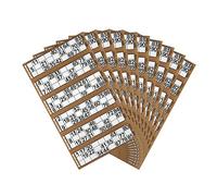 JMS we create smile ( Bingo Tickets 1-480 Numbered Bingo Book 6 to View - Bingo Flyer Tickets, Christmas Party Family Bingo Night (Brown)