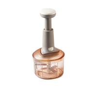 JMS we create smile - Chip Chop Push Chopper - Manual Hand Press Food Chopper 725ml - Vegetable, Onion, Garlic, Herb, Nut - Stainless Steel Blades, for Quick & Easy Chopping