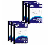 JMS we create smile Duplicate Book with Carbon Sheet - A5 Full Size | 1-80 Pages Per Book | Duplicate Copies | Receipt & Order Book for Business Transactions (6 Packs)