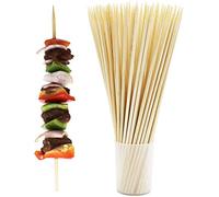 JMS we create smile Eco-Friendly Bamboo Skewers 26cm in Length 150 Pcs Natural Wooden Skewers Sticks for BBQ