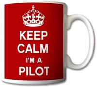 JMS we create smile - Keep Calm I'm A Pilot Mug Cup Gift Retro Theme