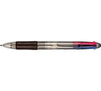 JMS we create smile Multicolour Retractable Ballpoint Pens with Grip, 4 Colours BLACK, GREEN, RED, BLUE. 4 in 1 Multi-Colour Ball Point Biro Pens, 0.7mm writing line (2)