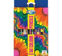 JMS we create smile Pack of 18 Two Sided Triangular Shape Coloured Pencils Assorted Colours | Students & Artists Set 36 Colours -