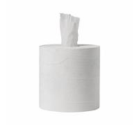 JMS We Create Smile Pack of 2 | Premium White Centrefeed Kitchen Roll - 2 Ply 34 GSM Strong Absorbent Paper Towels, 525 Sheets, 8” x 8” Commercial Cleaning Roll for Kitchen, Catering & Garage Use