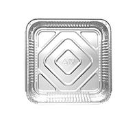 JMS we create smile Pack of 200 - Aluminum Foil Pans, Foil Containers, Trays for Baking, Storage of Food, Large Foil Trays Ideal for BBQ's Buffets and Parties (9 x 9 x 2 Inch)