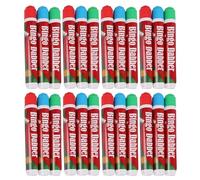 JMS we create smile Pack of 24 - Bingo Dabber Non Drip Dot Markers Stationary Bingo Marker Pens Playing Bingo Tickets Flyers Lotto Game