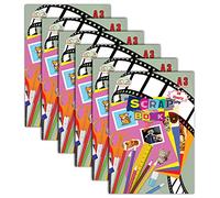 JMS we create smile - Pack of 6 x A4 Scrapbook Colourful Papers - 30 Sheets Photo Album Craft Paper Scrapbooking Albums