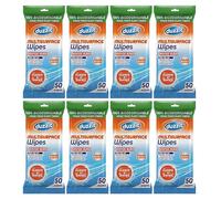 JMS we create smile -Pack of 8 Multi Surface Wipes Disposable Moist Clothes 100% Biodegradable Wet Wipe for Kitchen & Bathroom