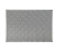 JMS we create smile Patio Garden Mat Large Indoor Outdoor Rug Flatweave Pet Friendly Rug PP Washable Weatherproof Waterproof 180 x 120 cm Decking Mat (Diamond)