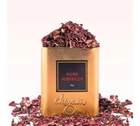 JMS We Create Smile | Pure Hibiscus Flowers 50g - Finest Herbal Tea Blend in Elegant Tin Caddy - Antioxidant Rich, Caffeine-Free, Natural Dried Hibiscus for Healthy Refreshing Drinks