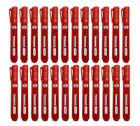 JMS we create smile Red Permanent Markers Thick Bullet Tip Pens Waterproof Quick Drying Smear proof Pens Works on Cardboard Plastic Glass Wood Metal & Fabric Colouring Doodling Marking (24)