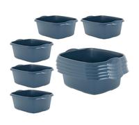 JMS we create smile Set of 10-39 cm Washing Up Bowl, Sink Bowl, 12 Litre Plastic Basin, Mixing Bowl Kitchen Organiser Sink Tidy, Washtub with Integral Handles for Kitchen Home