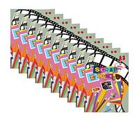 JMS we create smile (Set of 10) A3 Staple Bound Scrapbooks with 5 Assorted Colours 30 Sheets - 70 GSM Paper Activity Scrap Book/Photo Albums for Children Kids & Adult