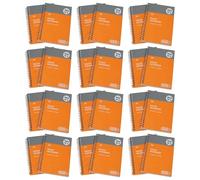 JMS we create smile - Set of 24 A6 Ruled Notebook - 100 Pages, 65 GSM Lined Paper, Spiral Wire bound - Small Pocket Size Writing Pad for School, Office, Travel, Notes, Journaling