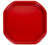 JMS we create smile - Small Plastic Colourful Beach Tuff Tray for Sand & Water Games for Toddlers Play - Sand Castle Builder Equipments 70x70 CM -Made in UK (Red)