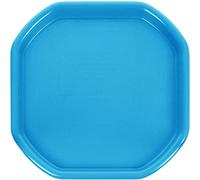JMS we create smile - Small Plastic Colourful Beach Tuff Tray for Sand & Water Games for Toddlers Play - Sand Castle Builder Equipments 70x70 CM -Made in UK (Sky Blue)