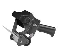 JMS we create smile - Tape Dispenser Gun | 2/3 Inch Wide | Grip One Handle Heavy Duty Parcel | General Use Moving Homes Office School Easily Seal Your Parcels and Boxes (Black) -