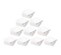 JMS We Create Smile White Disposable Square Tissue Napkins 1 Ply - 100 Sheets Per Pack, Soft Strong & Absorbent Serviettes 29x29 cm (Pack of 10 → Jumbo Pack)