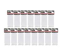 JMS We Create Smile White Luggage Tags 65x120mm with Strings - Durable Blank Paper Travel Bag Tags, Gift Tags for Personalised Identification, Hanging Tag Cards for Travel & Storage (15)