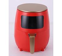 JMSL Air Fryer 1400W-Healthy Cooking Baking Grilling-Rapid Air Circulation-Digital Display Timer Adjustable Temperature Control,4.5 liters red