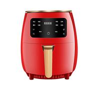 JMSL Household Air Fryer-Intelligent Oil-Free Multi-Function Fryer Oven-Rapid Air Circulation Adjustable Temperature Control 60-Minute Timer 4.5L,Red