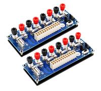 JMT 2pcs 20/24Pins ATX Benchtop Power Adapter Board with USB 5V Port Computer ATX Power Supply Breakout Adapter Module (Blue)