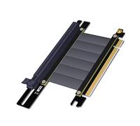 JMT Graphics Video Cards Vertical Bracket PCIe 3.0 x16 PCI-E Express Extender Extension Cable for ATX PC Chassis Case Support RTX2080ti GTX1080ti Titan XP Radeon580 VEGA64 (25cm,R33SH cable)