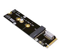 JMT M.2 M/E Key Network Riser Adapter Compatible with Intel AX210 M.2 NVMe 2260 2280 Wireless Blueandtooth WiFi Network Card (R45S-01)