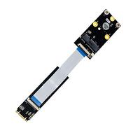 JMT M.2 WiFi Adapter M.2 NGFF Key B+M to Mini PCI-E WiFi Network Card M.2 to Mini PCI Express WiFi Bluetooth Adapter with FFC Cables