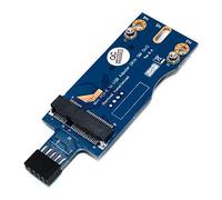 JMT Mini PCI-E Wireless to USB w/SIM Card Slot WWAN LTE Module Adapter Card for Desktop Embedded System USB 9Pin Mini PCI-E Adapter