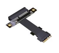 JMT PCI-e 4.0 M.2 WiFi A.E Key to PCI-e x1/ x4/ x16 Slot Riser Extender Adapter Card Gen4.0 PCIE Cable 8G/BPS (15cm,Pcie4.0 4X M52JF)
