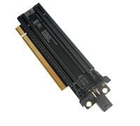 JMT PCI-E 4.0 x16 1 to 2 Expansion Card Gen4 Split Card PCIe-Bifurcation x16 to x8x8 with 20mm Spaced Slots CPU4P Power Supply Port (+4Pin Cable PCI-E 4.0)