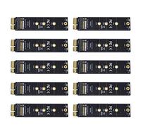 JMT PCI-E PCI Express 3.0 X1 to M.2 M KEY Interface NVMe SSD PCIE M.2 Riser Card Adapter Heatsink SSD 2230 2242 2260 2280 Full Speed (10 PCS)