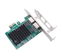 JMT PCI-E X1 to 2.5G Dual Port Network Card RJ45 Port Ethernet Network Adapter for PC Desktop
