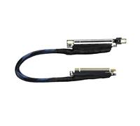 JMT PCIE 5.0 X16 Graphics Card Extension Cable 270 Degree 64GBS GEN5 Braided Mesh Harness Riser for AI Server Graphics Card Bendable GPU Adapter 16AD5 (Left Out Left in,50CM)