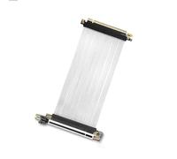JMT PCIE 5.0 X16 Graphics Card Extension Cable GPU Adapter 64GBS High Speed Silver Plated Compatible with 217e Chassis 270 Degree 16AD5-HB (15CM)