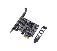 JMT USB 3.0+ USB C Port PCI-E Expansion Card PCI Express 1X PCIe USB 3.0 HUB Adapter Card 4-Port USB3.0 5Gbps Controller for 2U Case (Type A for 2U case)