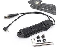 Jmtac Augmented Dual Remote Pressure Switch Assembly for M Series Scout Light and PEQ Box 2.5 Plug Double Tape Switches (Black-2.5 Plug)
