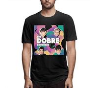JMTINA Dobre Brothers Men's 100% Cotton Casual T-Shirt Size 3XL Black
