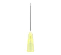 JMU 100pcs Dental Irrigation Needle Tips, 27G Blunt Dispensing Needle Tips Endodontic Irrigarion Needles, Luer Lock Design, Yellow