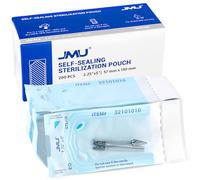JMU 2-1/4"X5" Self Sealing Sterilization Pouches,Pack of 200,Autoclave Sterilizer Peel Bags Dual Indicator for Dental Medical Instrument Cleaning Tools
